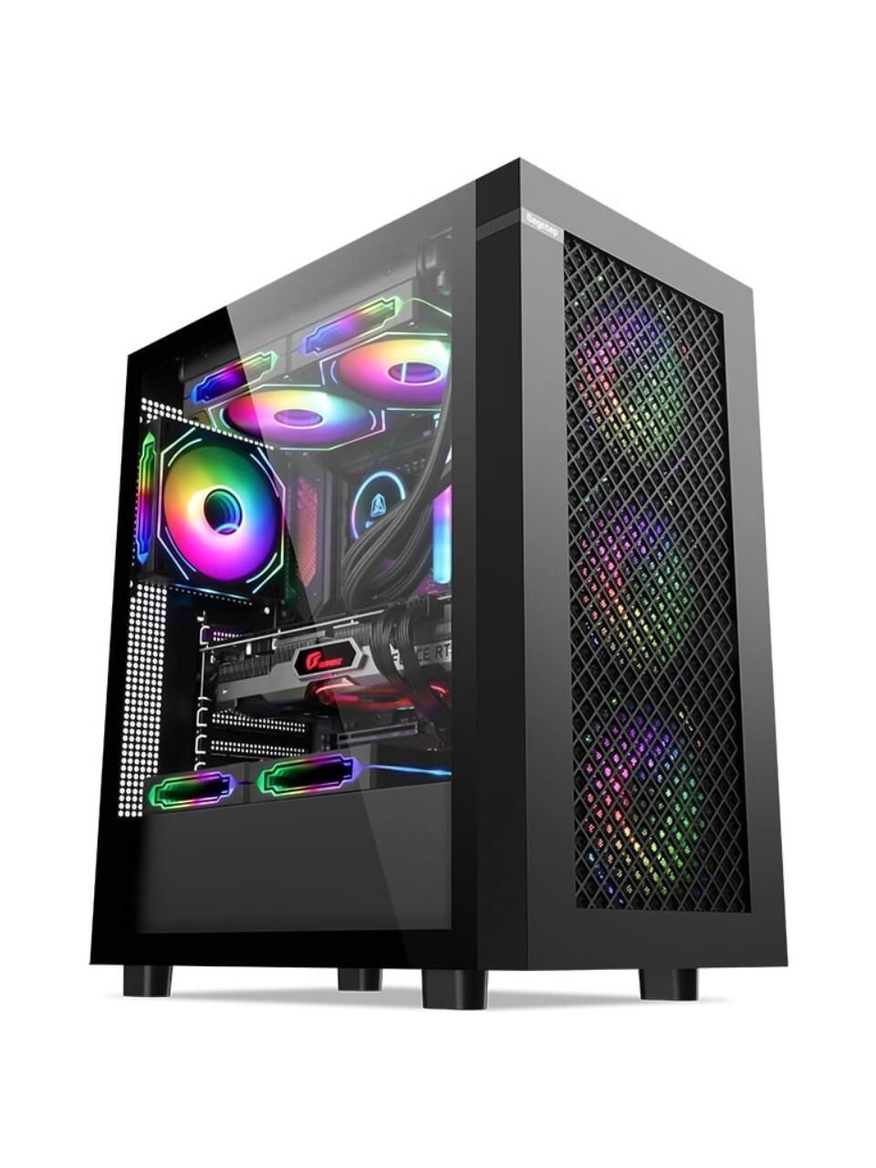 SEGOTEP Endura 1 Siyah 750W 80+ Bronze PCIE 5.0 Mid Tower Kasa (Rainbow Fan)
