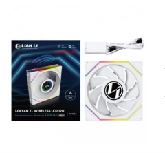 Lian Li UNI FAN REVERSE TL WIRELESS LCD 1x120mm Beyaz Kasa Fanı