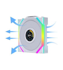 Lian Li UNI FAN REVERSE SL WIRELESS LCD 1x120mm Beyaz Kasa Fanı