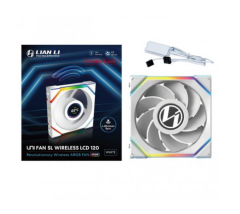 Lian Li UNI FAN REVERSE SL WIRELESS LCD 1x120mm Beyaz Kasa Fanı
