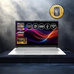 Asus Vivobook Go 15 Ryzen5-7520U 8GB 512GB Nvme SSD E1504FA-BQ1741 Atl5 15.6'' FreeDos Notebook+Mouse