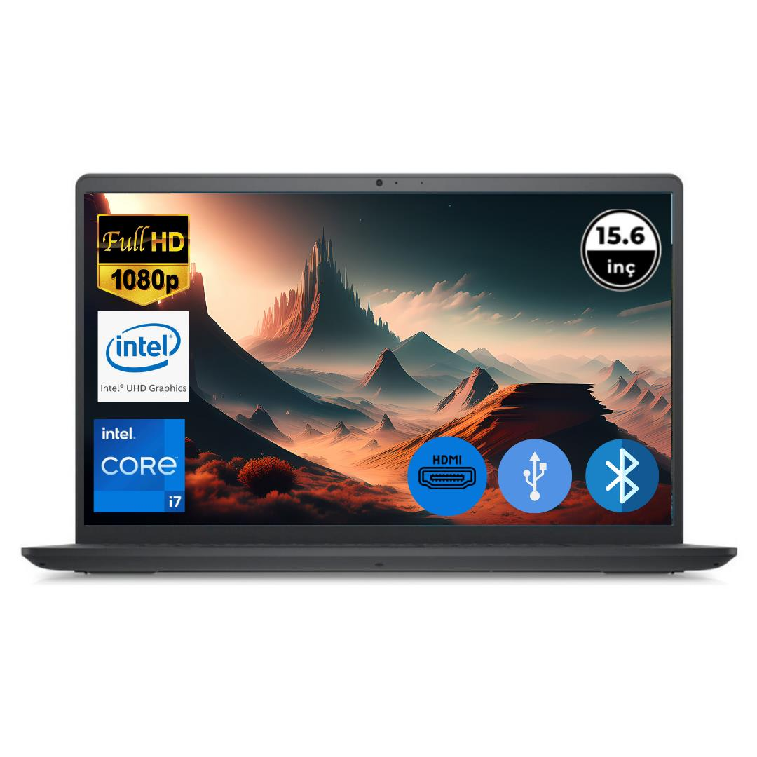 Dell Inspiron 3520 i7 1255U 8GB 512GB O/B 15.6'' FHD I35201013U Ubuntu Taşınabilir Bilgisayar