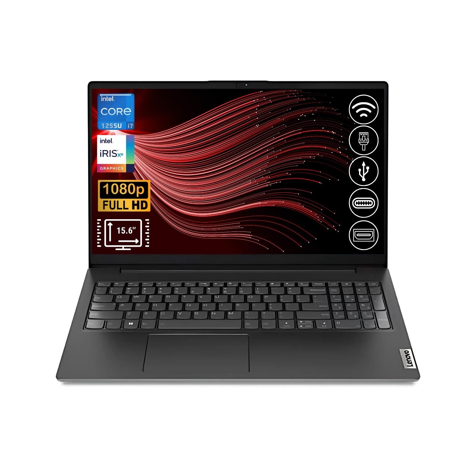 LENOVO V15 İ7-1255U 40GB  1TB M.2SSD 82TT0055TX ATL10 15.6'' FDOS Taşınabilir Bilgisayar