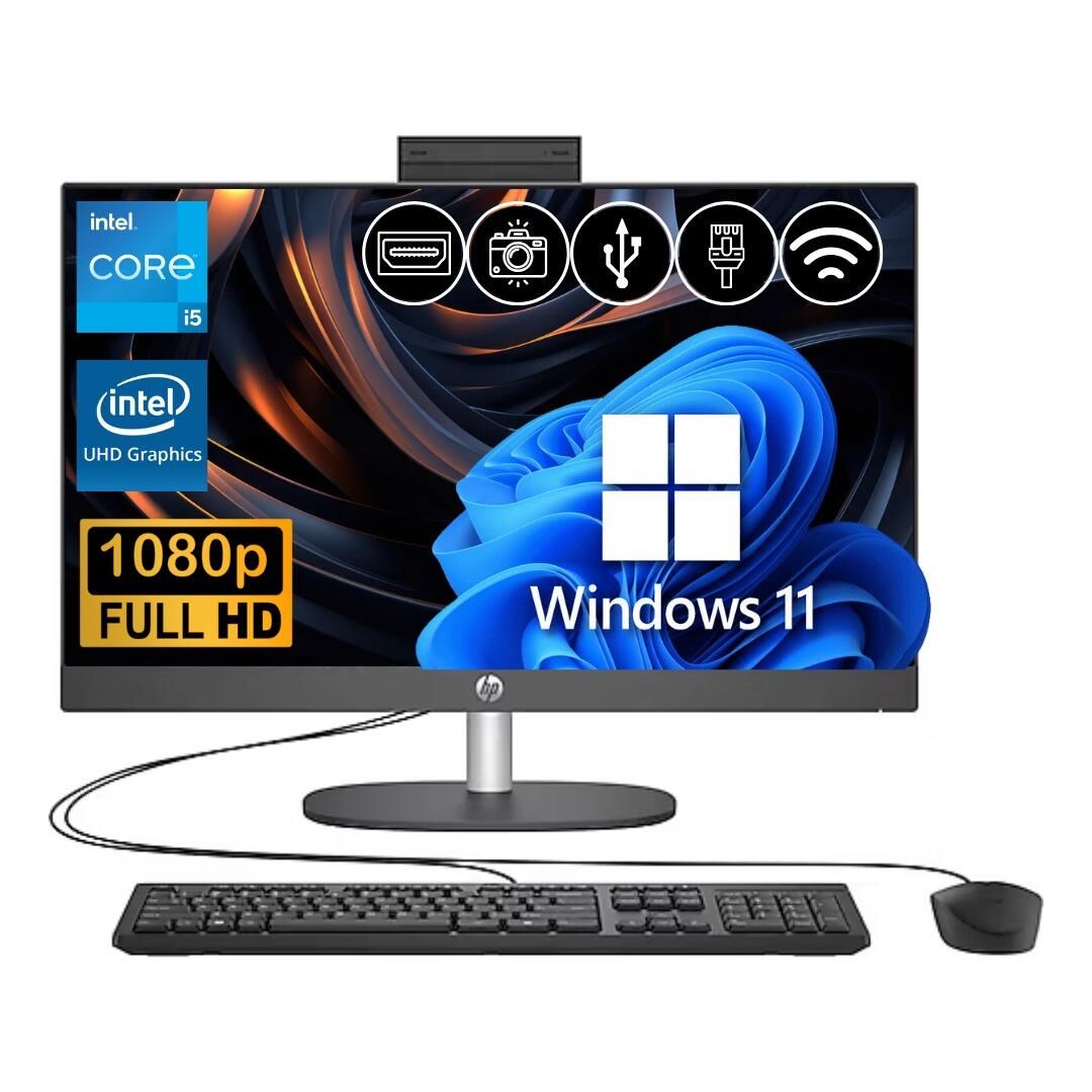 HP Proone 240 G10 i5 1334U 64GB  1TB M.2 SSD B6JD3ES ATL40 23.8'' FHD W11Pro Siyah All In One Bilgisayar