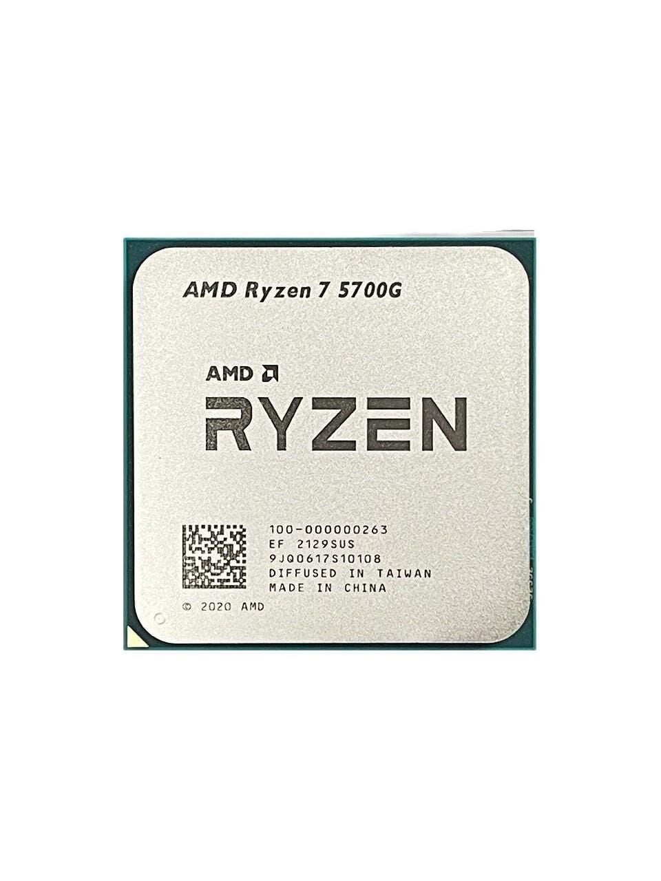 AMD RYZEN 7 5700G 3.8GHz 16MB AM4 TRAY (FANSIZ) (65W) +RADEON GRAPHIC (kutusuz)