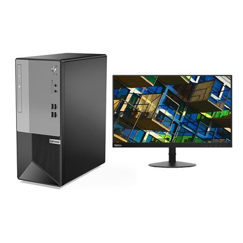 Lenovo V50T i3-10105 8 GB 1 TB + 128 GB SSD UHD Graphics Freedos Masaüstü Bilgisayar + 21.5'' Monitör 11QE0027TXZ41