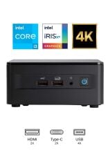 ASUS NUC12WSHI3 NUC12 PRO  INTEL CORE I3-1220P(RAM YOK DISC YOK) MINI MASAÜSTÜPC