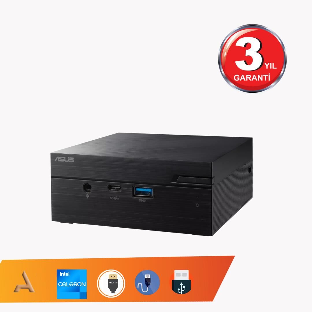 Asus Celeron Dc N4500 12GB 128 SSD  O/B - HDMI - Com Port Mini Pc FDOS PN41-BBC029MC003