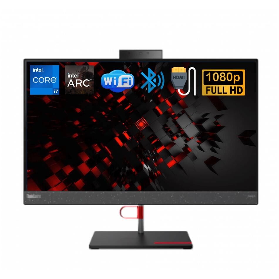 Lenovo Thinkcentre Neo 50A Intel Core I7 12700H 16GB 512GB SSD 4gb A370M Windows 11 Pro 23.8'' Fhd All In One Bilgisayar 12B90048TX003