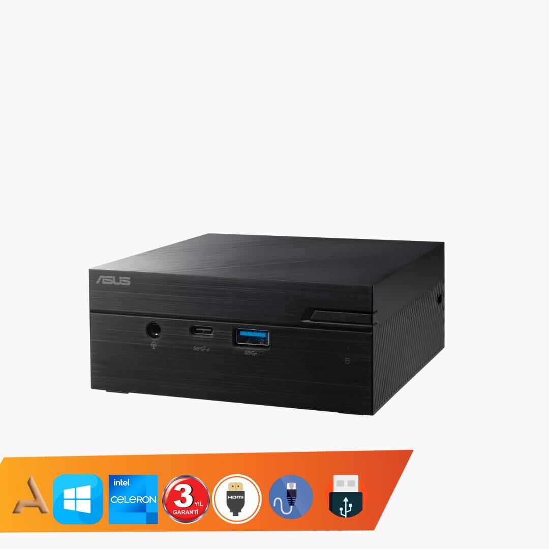 Asus Celeron Dc N4500 12GB 256 SSD  O/B - HDMI - Com Port Mini Pc W10H PN41-BBC029MC027