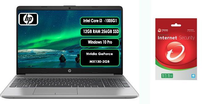 HP 250 G8 45Q24ESZ21 i3 1005G1 12GB 256GB SSD MX130 15.6'' W10P+Antivirüs