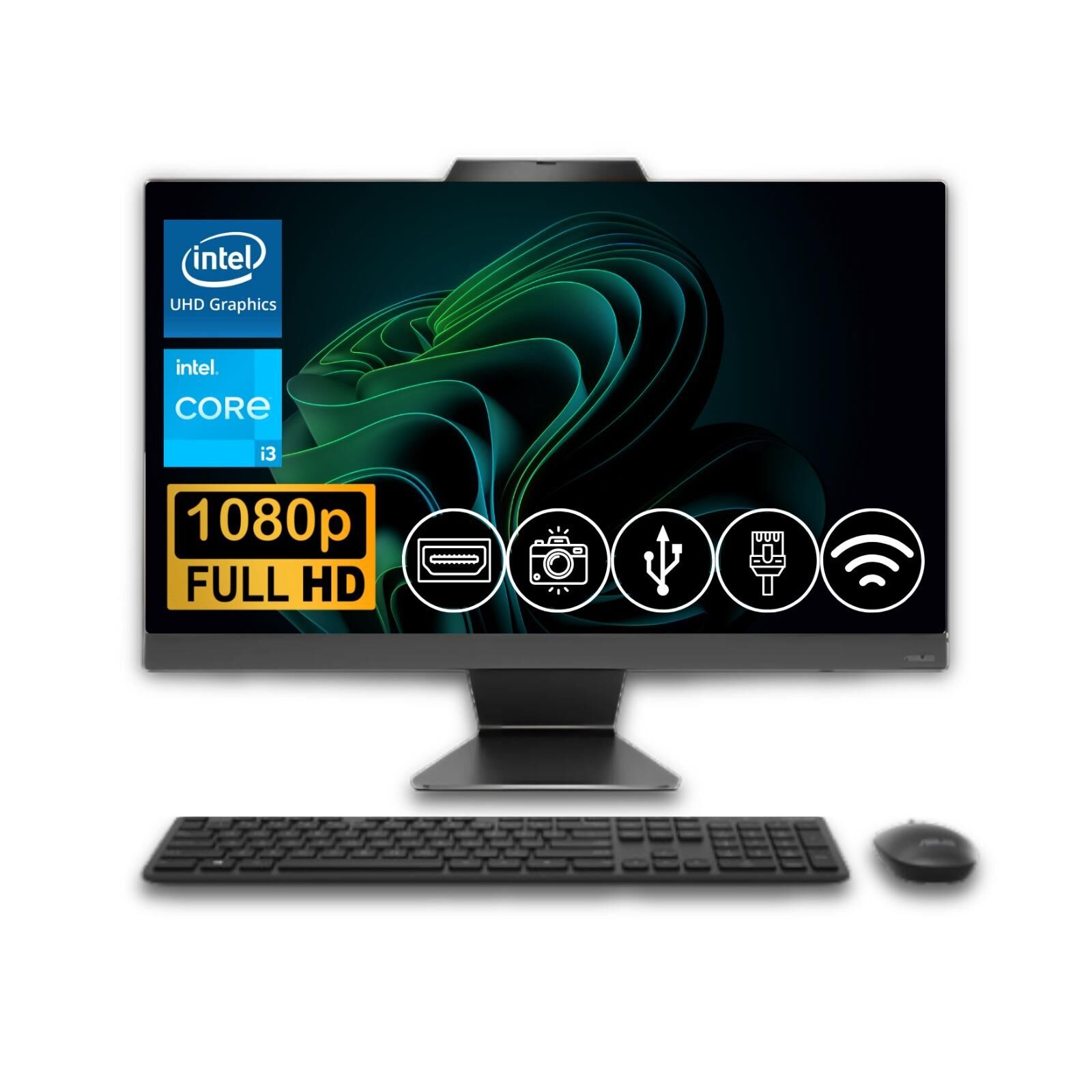 Asus A3402WVAK-I38256B0D i3-1315U 8GB DDR5 256GB SSD 23.8'' Free Dos AIO Masaüstü Bilgisayar