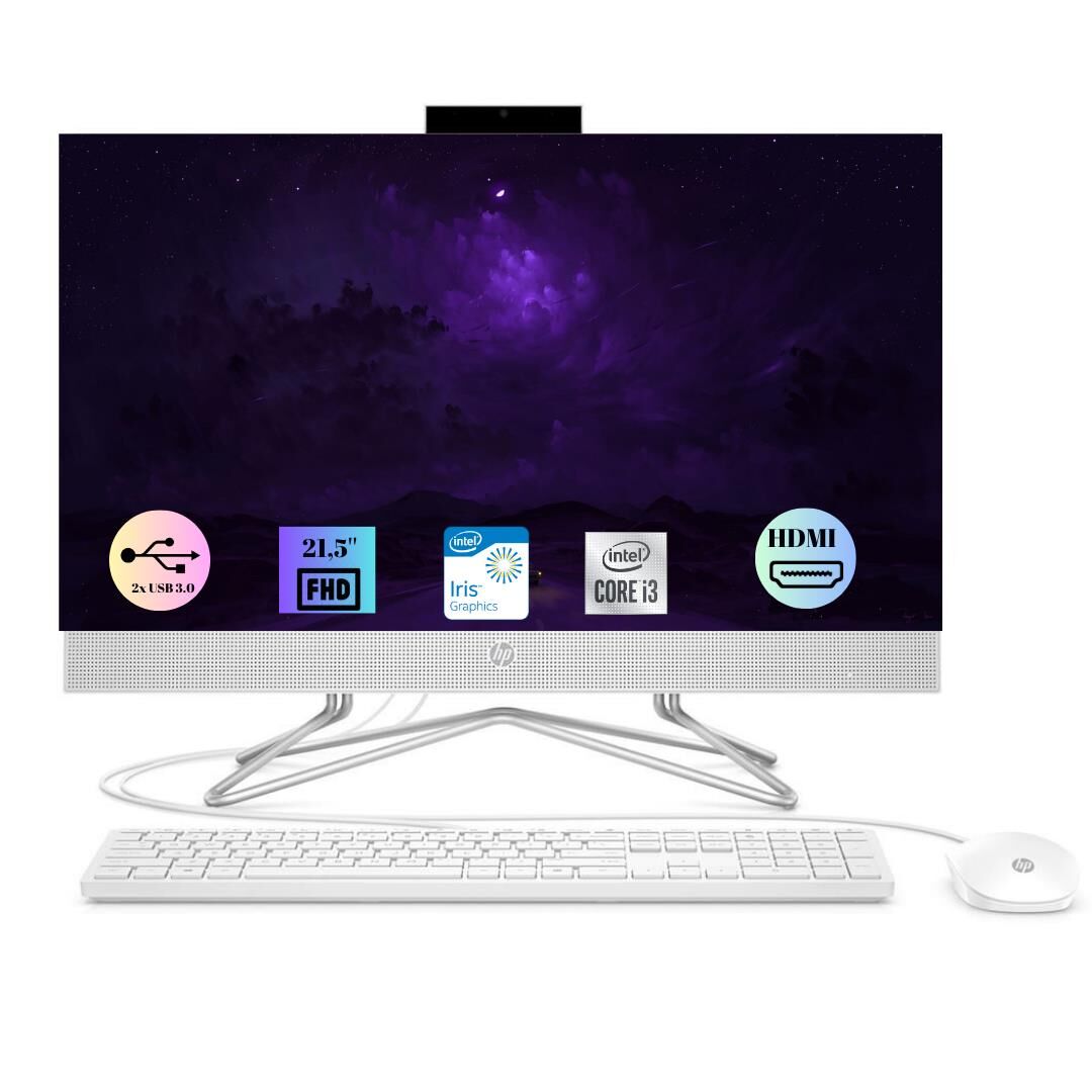 HP 200 G4  İ3-1215U 4GB 128GB SSD 21.5'' 5W7P0ESZ48 FHD Win11 Pro All In One Bilgisayar
