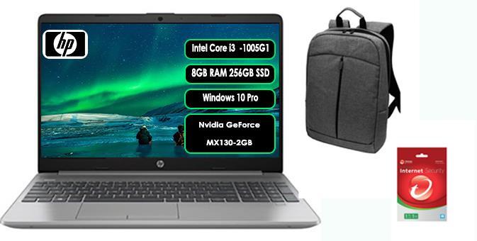 HP 250 G8 45Q24ESZ29 i3 1005G1 8GB 256GB SSD MX130 15.6'' W10P+Antivirüs+Çanta