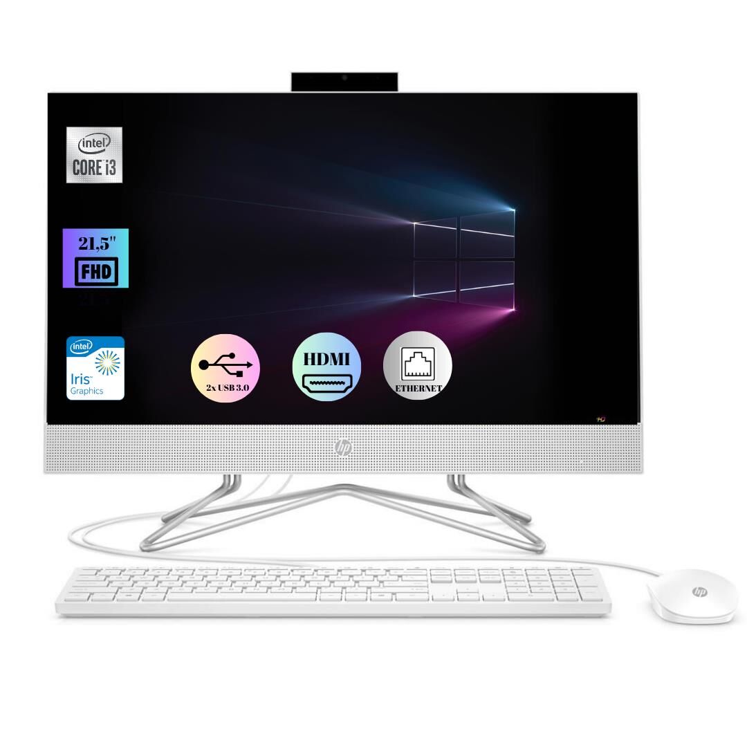 HP 200 G4  İ3-1215U 32GB 1 TB SSD 21.5''5W7P0ESZ43 FHD Win10 Pro All In One Bilgisayar
