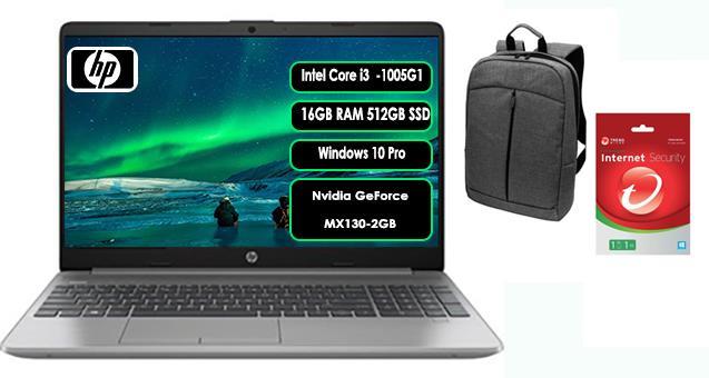 HP 250 G8 45Q24ESZ34 i3 1005G1 16GB 512GB SSD MX130 15.6'' W10P+Antivirüs+Çanta