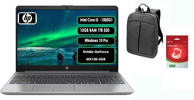 HP 250 G8 45Q24ESZ35 i3 1005G1 12GB 1TB SSD MX130 15.6'' W10P+Antivirüs+Çanta