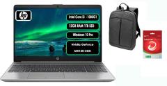 HP 250 G8 45Q24ESZ35 i3 1005G1 12GB 1TB SSD MX130 15.6'' W10P+Antivirüs+Çanta