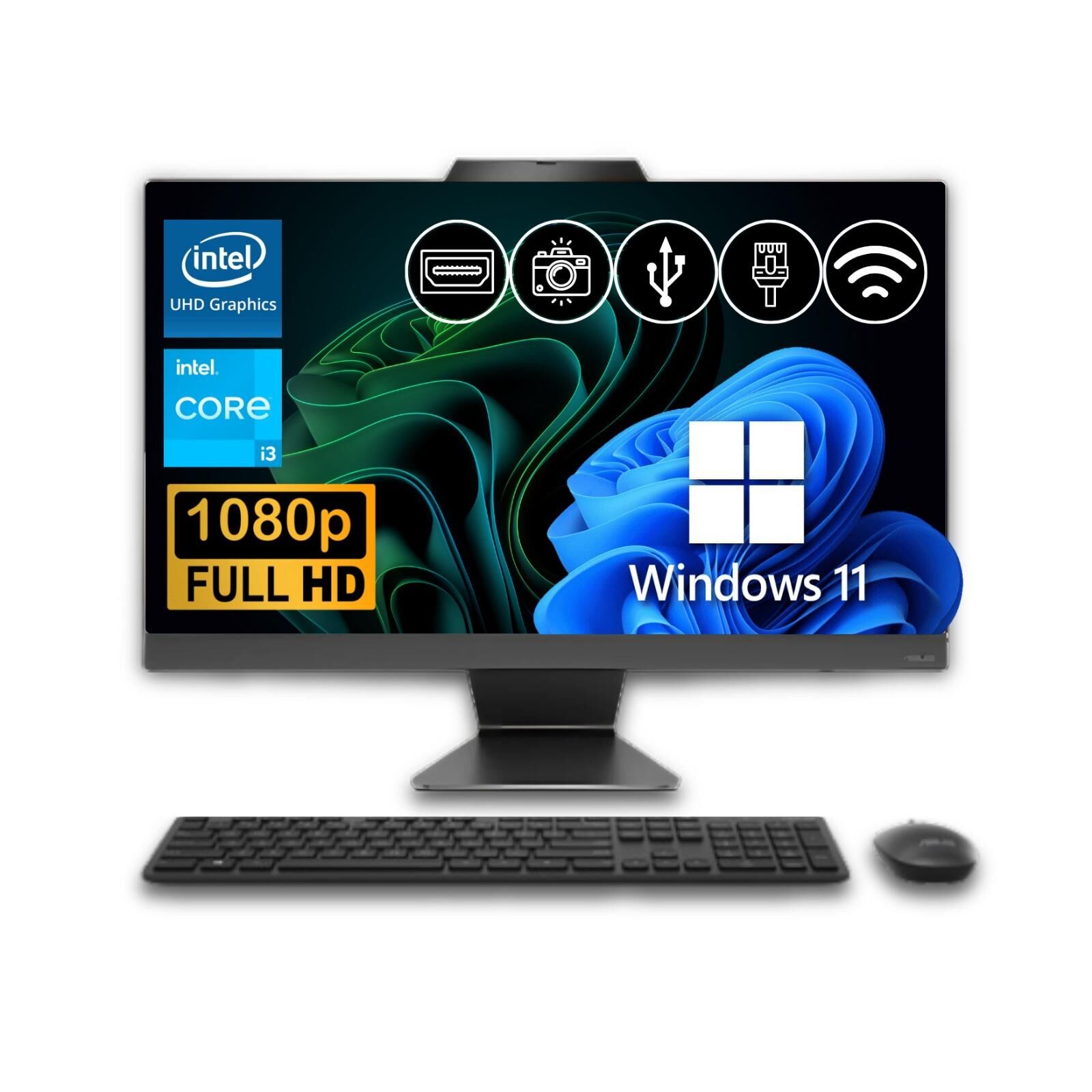 Asus i3-1215U 32GB DDR5  512GB M.2 SSD A3402WVAK-I38256B0D ATL37  23.8'' W11Pro  All In One Bilgisayar