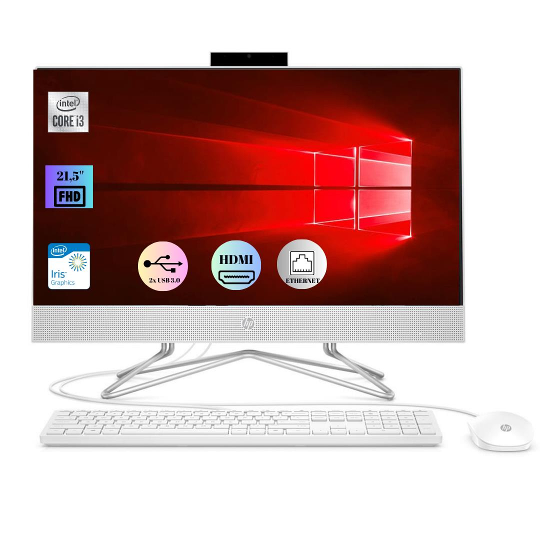 HP 200 G4  İ3-1215U 32GB 256GB SSD 21.5''5W7P0ESZ36 FHD Win10 Pro All In One Bilgisayar