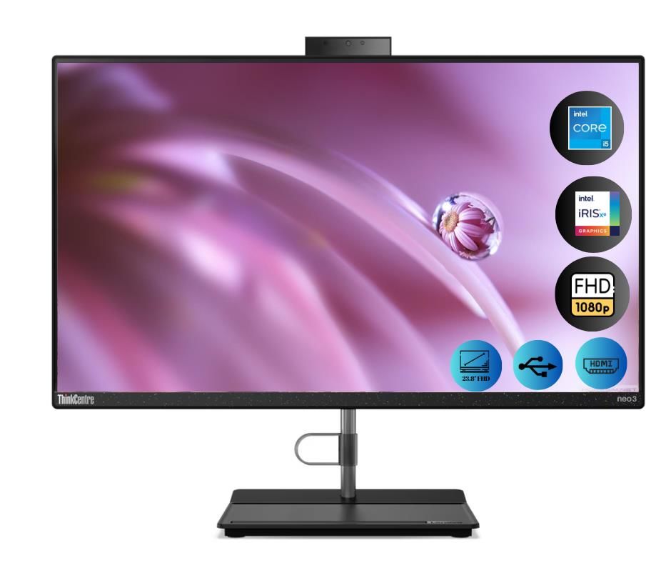 Lenovo Thinkcentre Neo 30A i5-1240P 32 GB 512 GB SSD 23.8'' Windows 10 Pro FHD All In One 12B0002CTXZ21