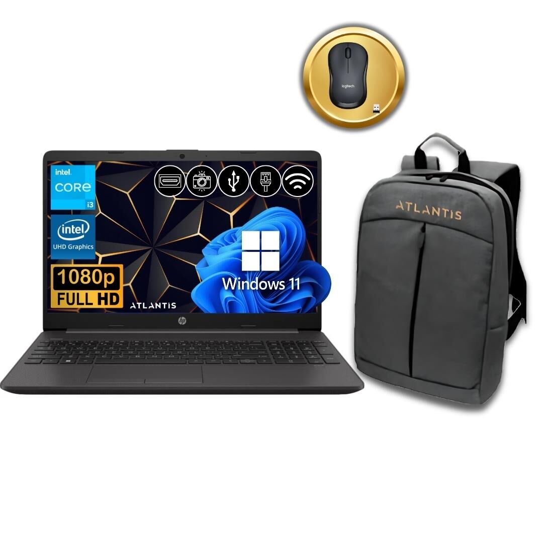 HP 250 G9 i3-1215U 16GB 1TB M.2 SSD 9M3H9AT ATL43  15.6'' W11Pro Notebook +Çanta&Mouse