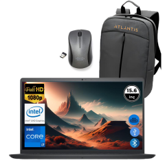 Dell Inspiron 3520 i7 1255U 8GB 128 GB M.2 SSD I35201013U ATL90 O/B 15.6'' Fdos Taşınabilir Bilgisayar+Çanta&Mouse