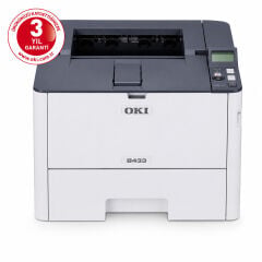 OKI B433DN A4 Mono Lazer Yazıcı 40PPM Tek Fonksiyonlu Dubleks USB Ethernet 1200x1200dpi