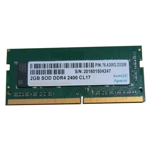 Apacer 2GB 2400MHz SODIMM DDR4  76.A305G.D330B ram