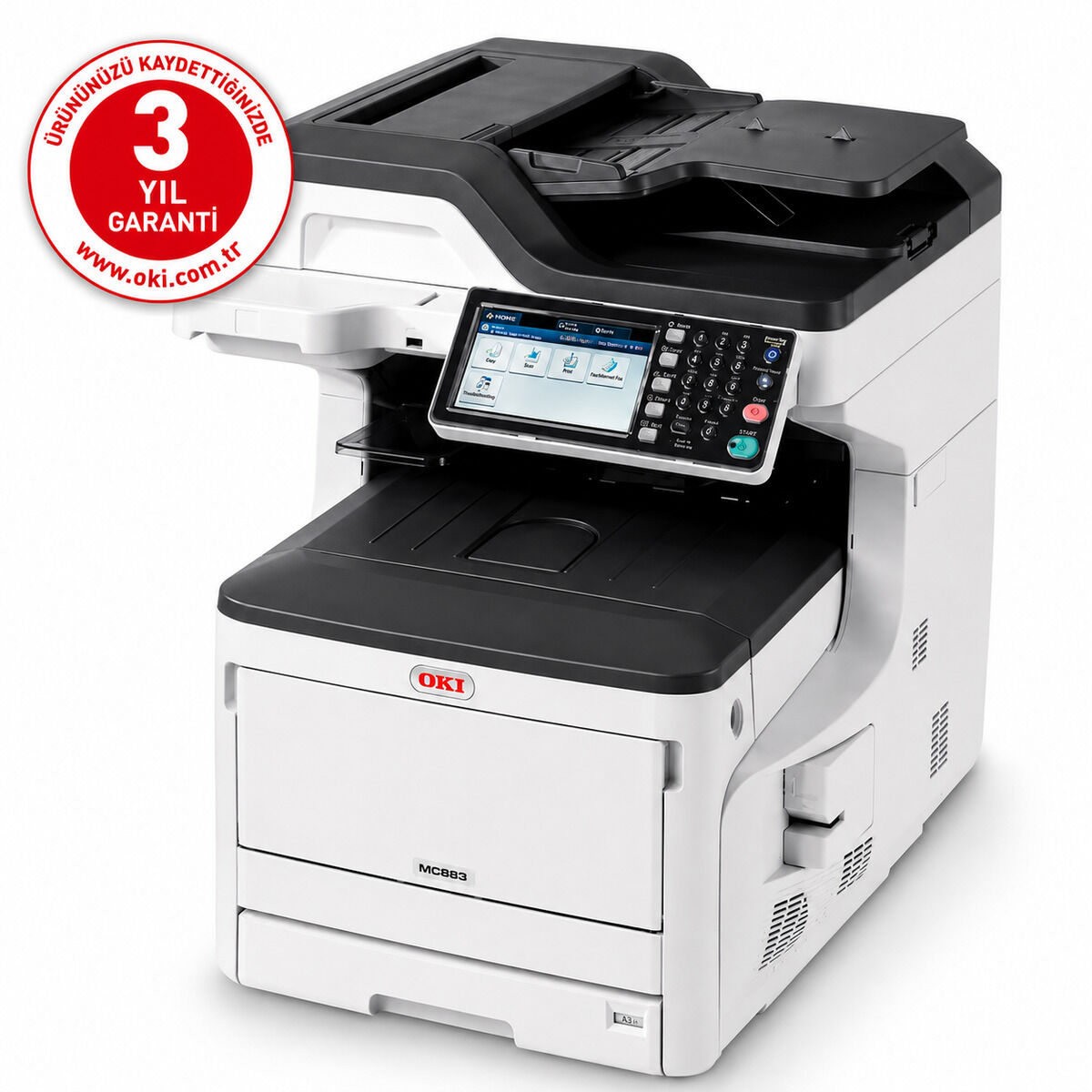 OKI MC883DN A3-A4 Yazıcı-Tarayıcı-Fotokopi-Faks Renkli Çok Fonksiyonlu Yazıcı