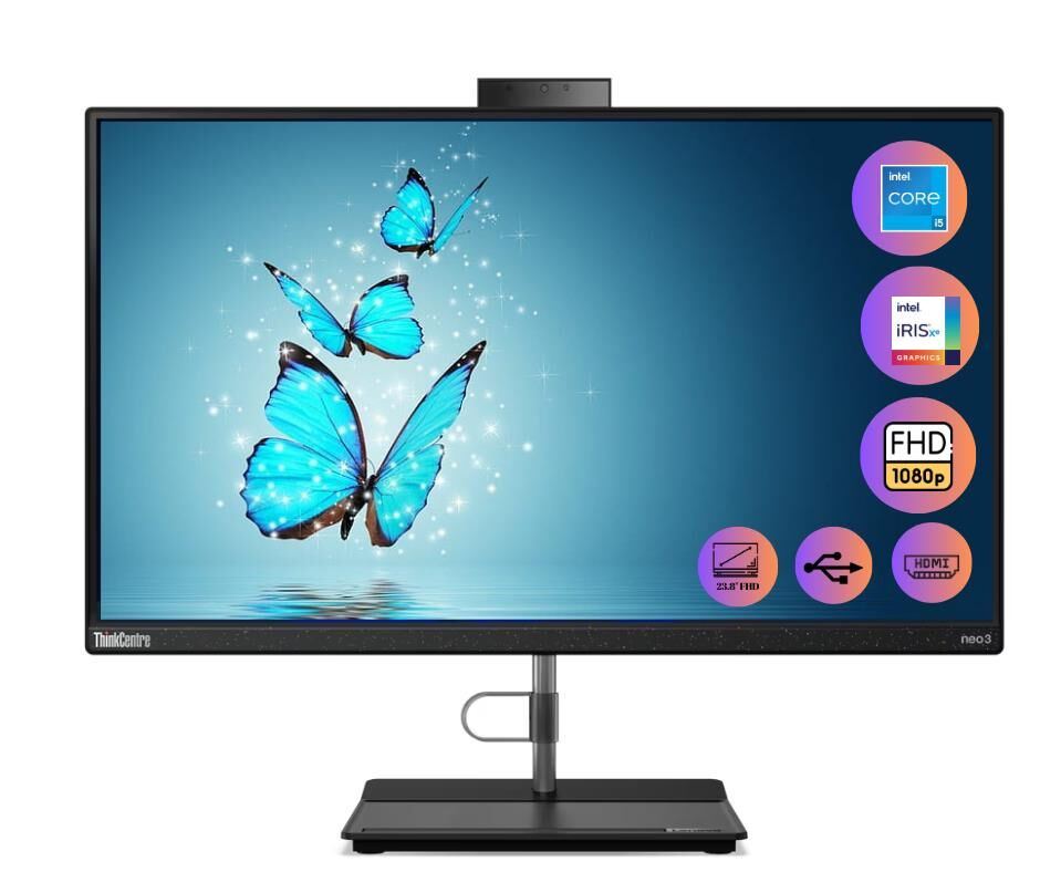 Lenovo Thinkcentre Neo 30A i5-1240P 8 GB 1TB SSD 23.8'' Windows 11 Home FHD All In One 12B0002CTXZ50