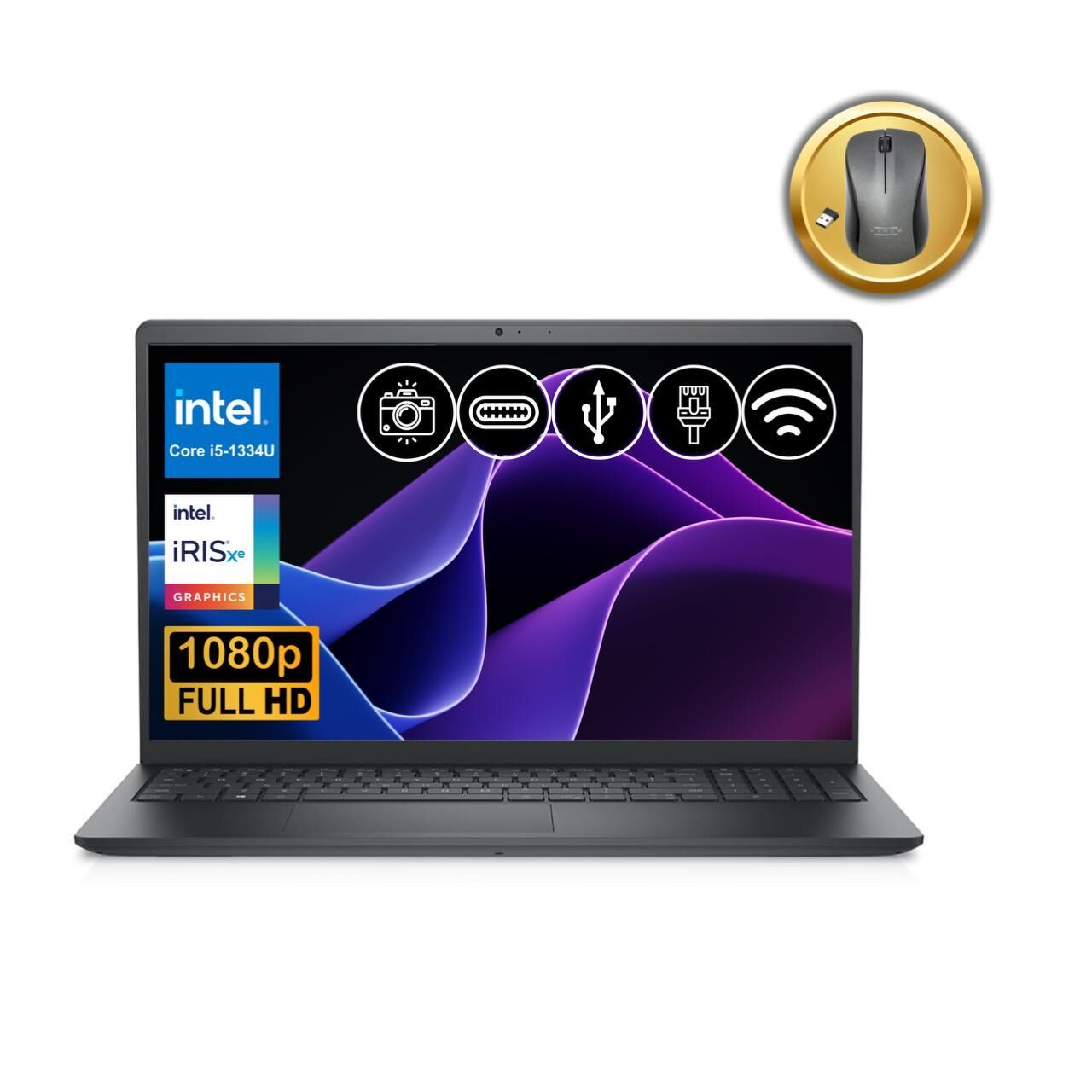 Dell Vostro 3530 i5-1334U 32GB 512GB SSD 15.6'' FHD Ubuntu N3409PVNB3530U ATL39 Notebook +Mouse Hediye