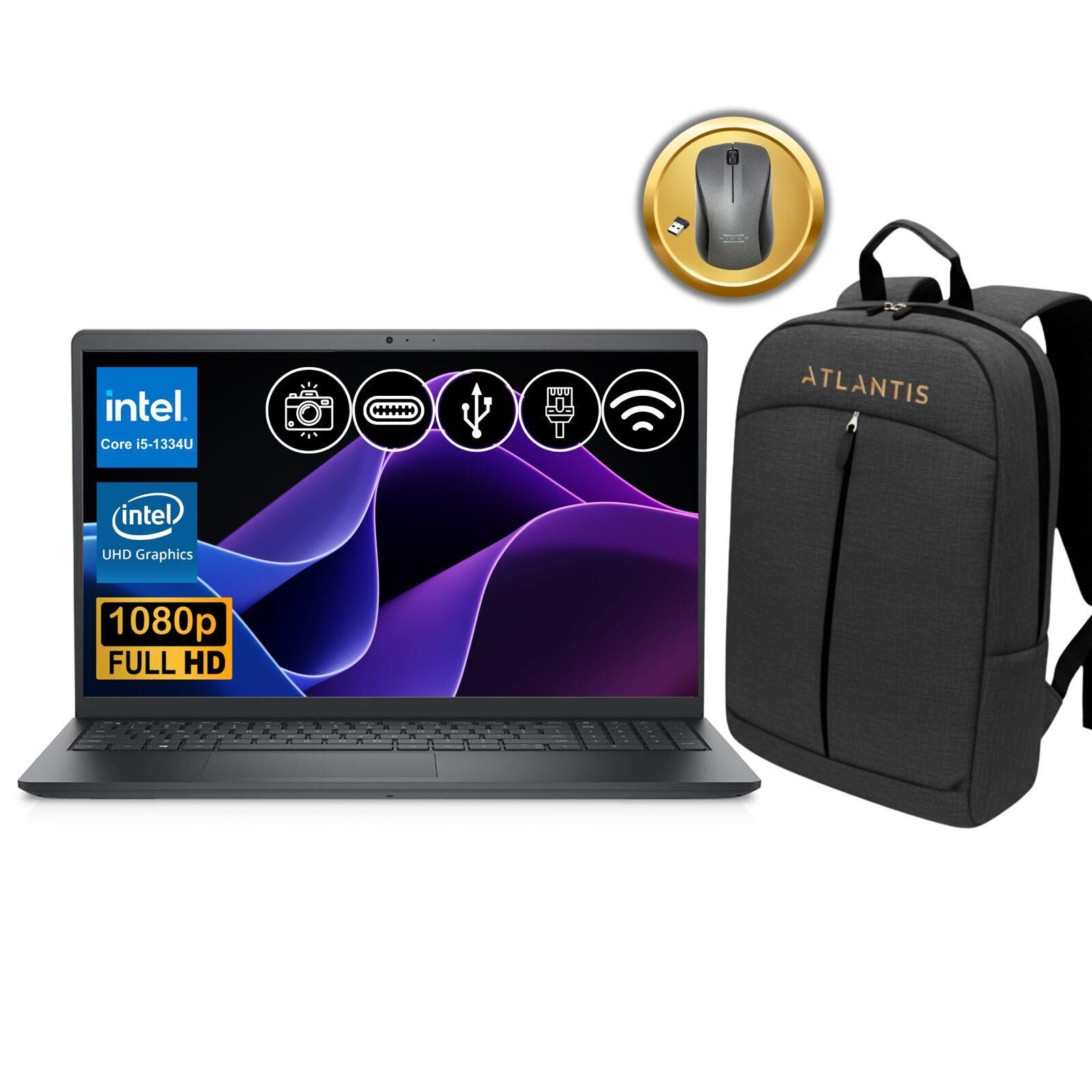 Dell Vostro 3530 i5-1334U 8GB 1TB SSD 15.6'' FHD Ubuntu N3409PVNB3530U ATL46 Notebook + Çanta&Mouse