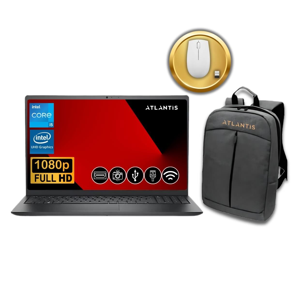 DELL VOSTRO 3520  İ5-1235U  16GB 512GB M.2 SSD N3002PVNB3520U ATL53 15.6'' W11Pro Notebook+Çanta&Mouse