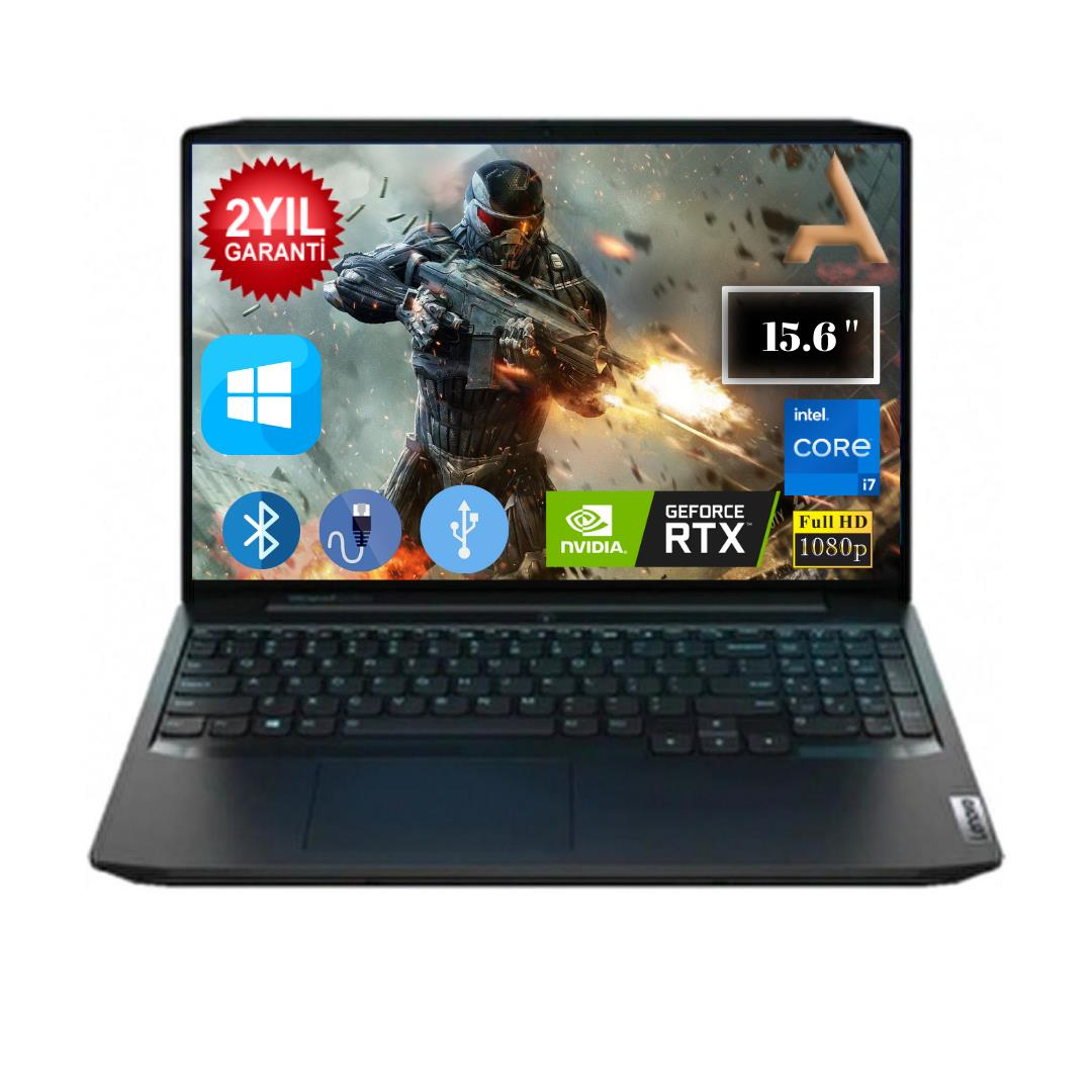 Lenovo Ideapad Gaming 3 I7-11370H 8 GB 256GB SDD1TB HDD 4gb RTX3050 82K101J2TX0Z16 W10 Pro 15.6'' HD Notebook