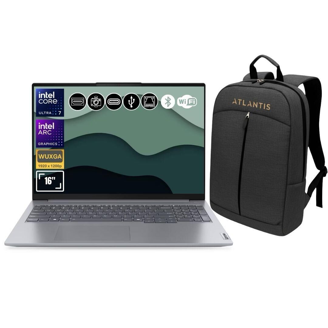 Lenovo Thinkbook 21MS008RTR Atl46 Ultra7-155H 8GB Ram 1TB SSD Arc Graphics 16'' Fdos Notebook+Çanta