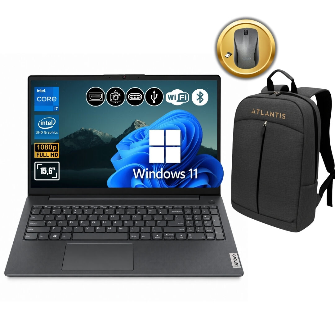 Lenovo V15 G4 IRU Intel Core i7-13620H 24GB 512GB SSD 15.6'' Win11Pro 83A100QMTR A90 Notebook+Çanta&Mouse