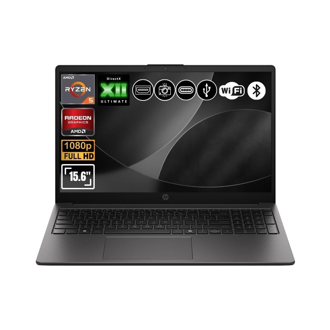 HP 255R G10 AMD Ryzen 5-7535U 24GB Ram 2TB NVMe SSD 15.6'' Full HD FreeDos Notebook D30M3ET ATL10