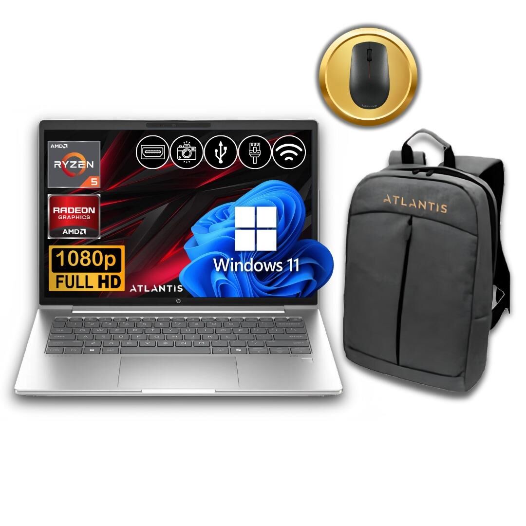 HP ProBook 445 G11 R5-7535U 32GB 2 TB M.2 SSD 9Y7C9ET ATL23  14'' W11Pro Notebook &Çanta+Mouse
