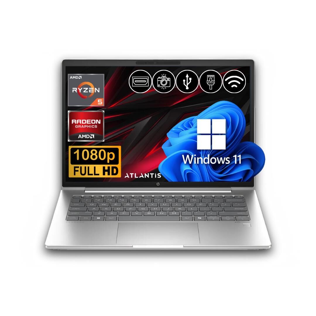 HP ProBook 445 G11 R5-7535U 32GB 512 GB M.2 SSD 9Y7C9ET ATL9  14'' W11Pro Taşınabilir Bilgisayar