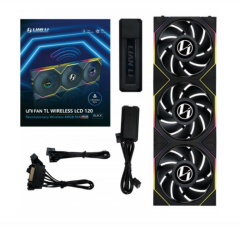 Lian Li UNI FAN TL WIRELESS LCD 3x120mm Siyah Kasa Fanı