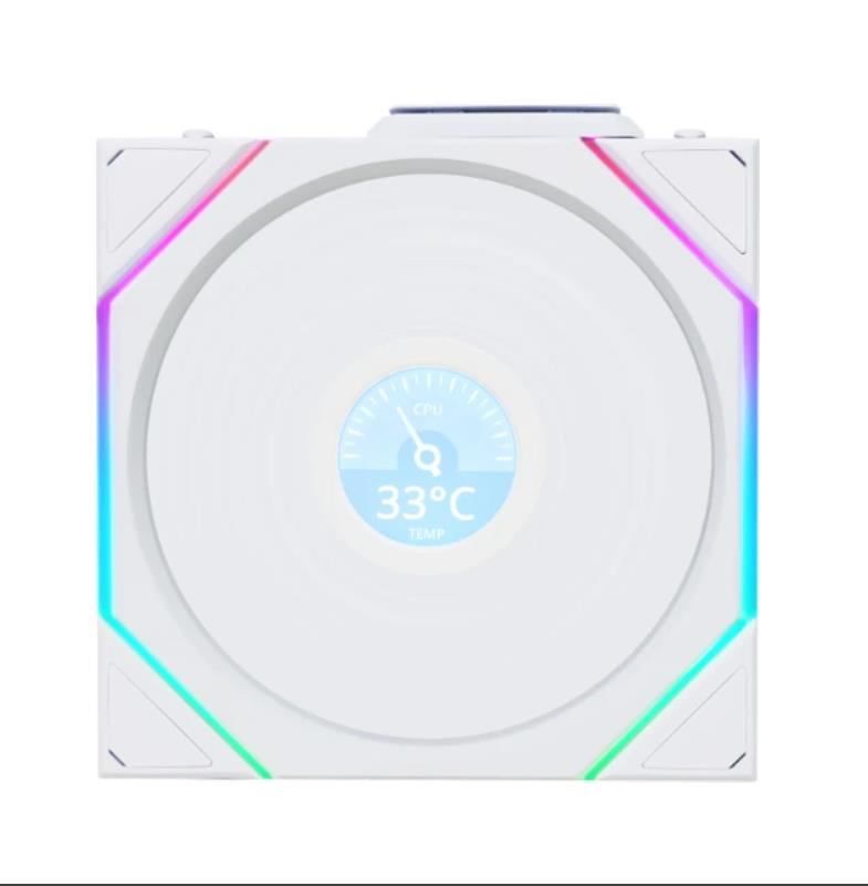 Lian Li UNI FAN TL WIRELESS LCD 1x140mm Beyaz Kasa Fanı