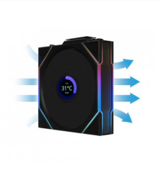 Lian Li UNI FAN TL WIRELESS LCD 1x120mm Siyah Kasa Fanı