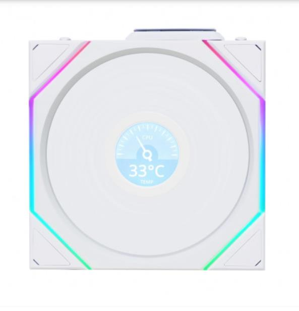 Lian Li UNI FAN TL WIRELESS LCD 1x120mm Beyaz Kasa FAnı