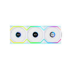 Lian Li UNI FAN SL WIRELESS LCD 3x120mm Beyaz Kasa Fanı