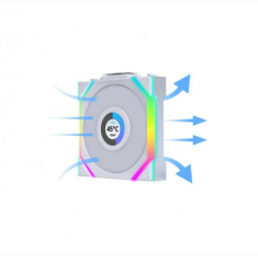 Lian Li UNI FAN SL WIRELESS LCD 1x120mm Beyaz Kasa Fanı