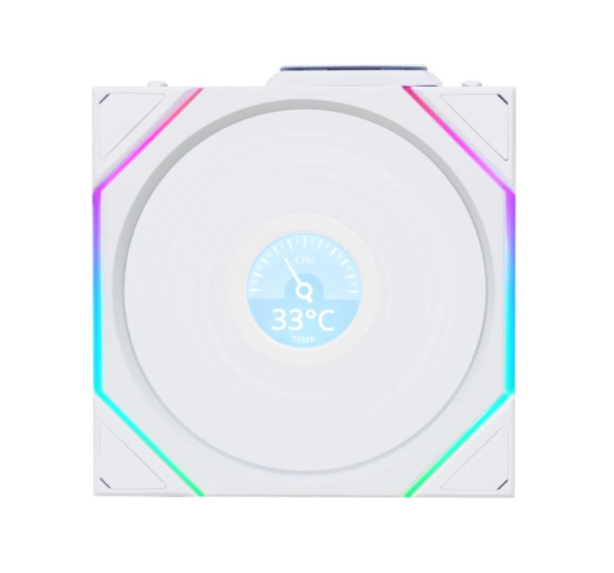 Lian Li UNI FAN REVERSE TL WIRELESS LCD 1x140mm Beyaz Kasa Fanı