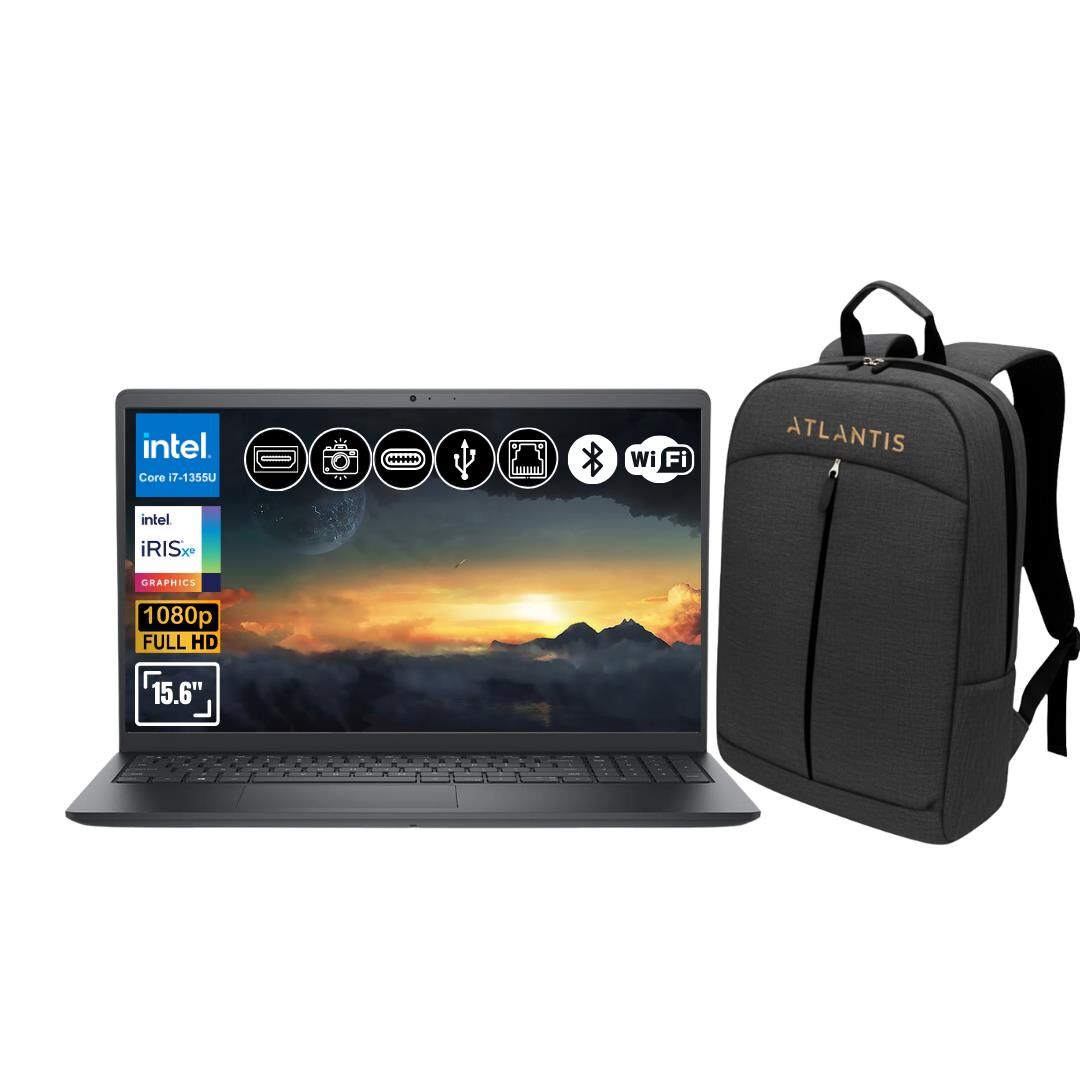 Dell Vostro 3530 i7-1355U 40GB 2TB SSD 15.6'' 120 Hz FHD Ubuntu N1601PVNB3530U ATL35 Notebook +Çanta