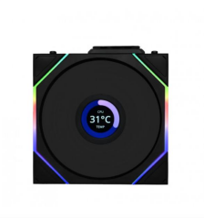 Lian Li UNI FAN REVERSE TL WIRELESS LCD 1x120mm Siyah Kasa Fanı