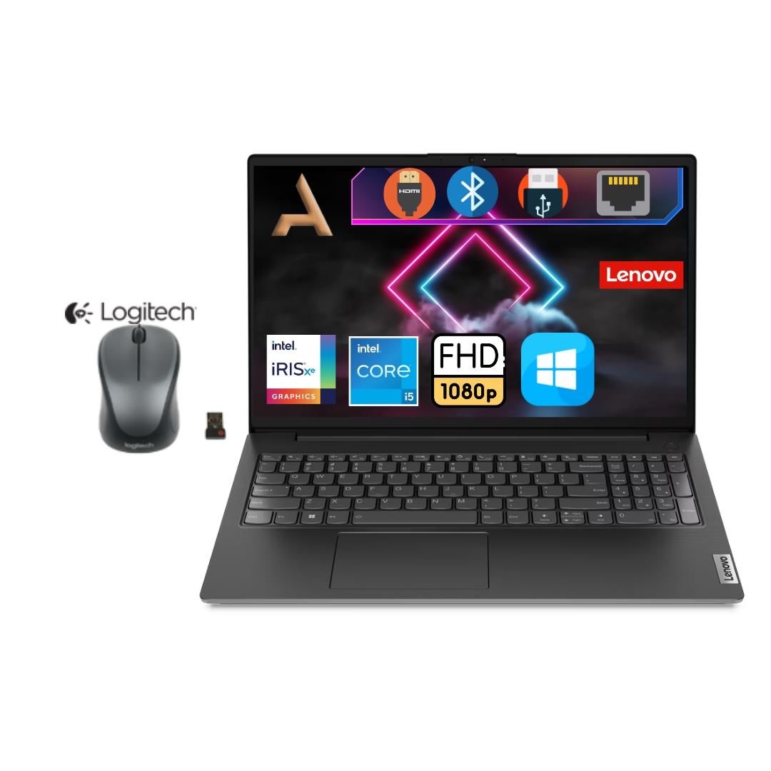 'Lenovo V15 G3 I5-1235U 12GB 1TB SSD+1TB HDD W11Pro 15.6'' FHD Notebook 82TT00A5TX0361+Mouse